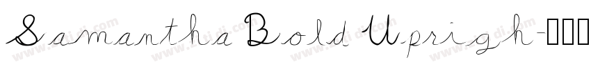 Samantha Bold Uprigh字体转换